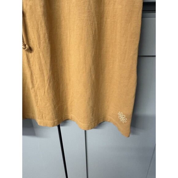 Daisy Cotton Dress Womens Midi Sleeveless Lagenlook Empire Waist Pact Style - Picture 4 of 8